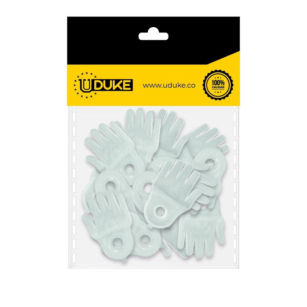 CHAPETA MANITO PLASTICA ESPEJO Y VIDRIOS PAQUETE X20 UNIDADES UDUKE