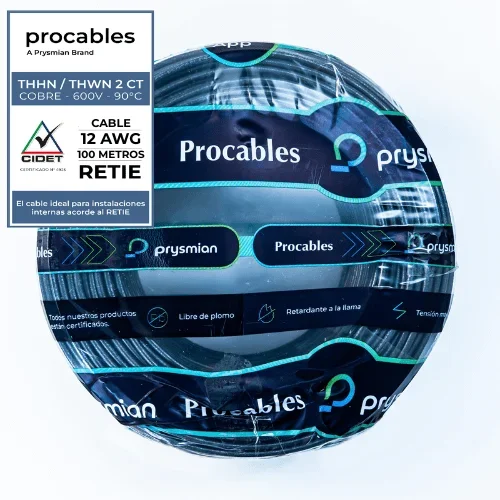 CABLE 7 HILOS #12 PROCABLES AZUL