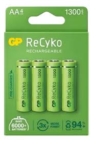 COMBO CARGADOR E411 4AA NIMH 1300 MAH + PILA RECARGABLE GP