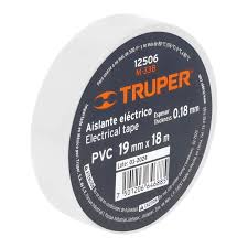 CINTA AISLANTE 18M X 19MM,BLANCA TRUPER