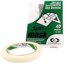 CINTA ENMASCARAR 1" X 40MTS USO GENERAL SUPER MASK
