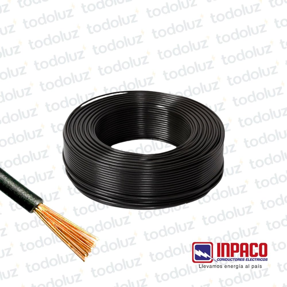Cable 10mm Inpaco Negro A 18.000 el mt
