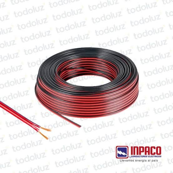 Cable 2X0,5 Inpaco Rojo A 3.000 el mt