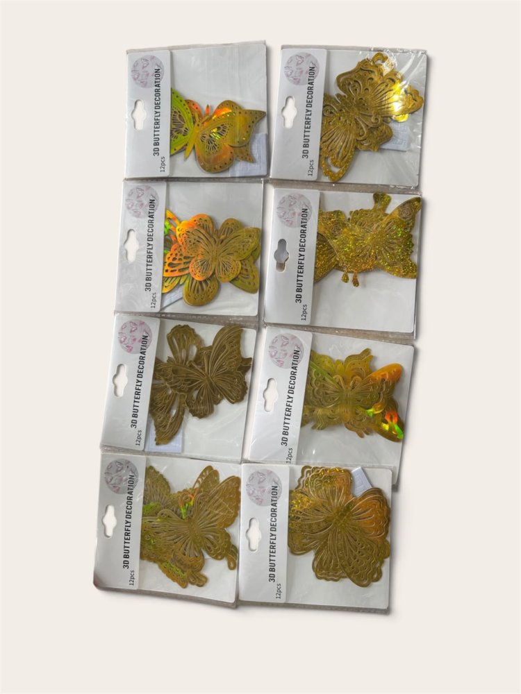 MARIPOSAS DECORATIVA X12