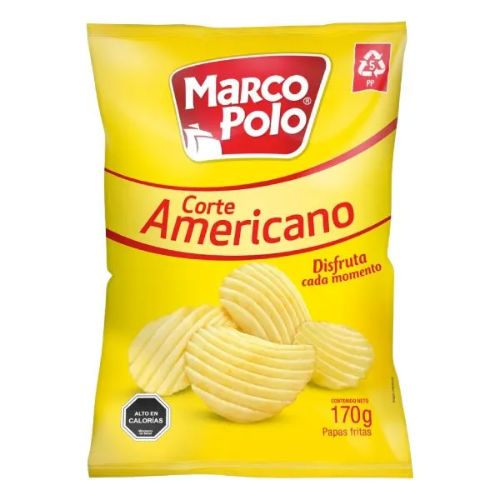 PAPAS FRITAS MARCO POLO CORTE AMERICANO 140GR