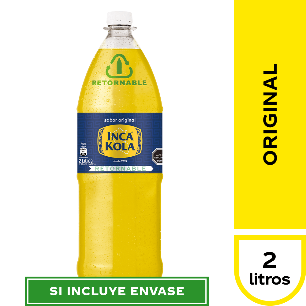 ANDINA INCA COLA  2 LTRS  RETORNABLE