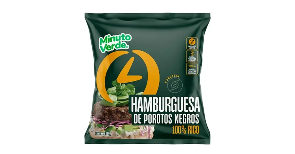 VEGANA HAMBURGUESA POROTOS NEGRO 100GR