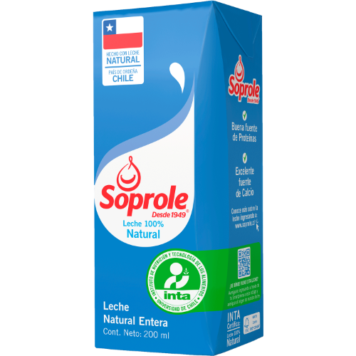 LECHE SOPROLE NATURAL 200ML
