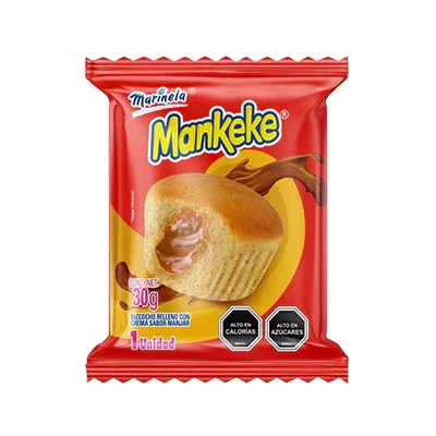 MANKEKE RELLENO MANJAR  30 G