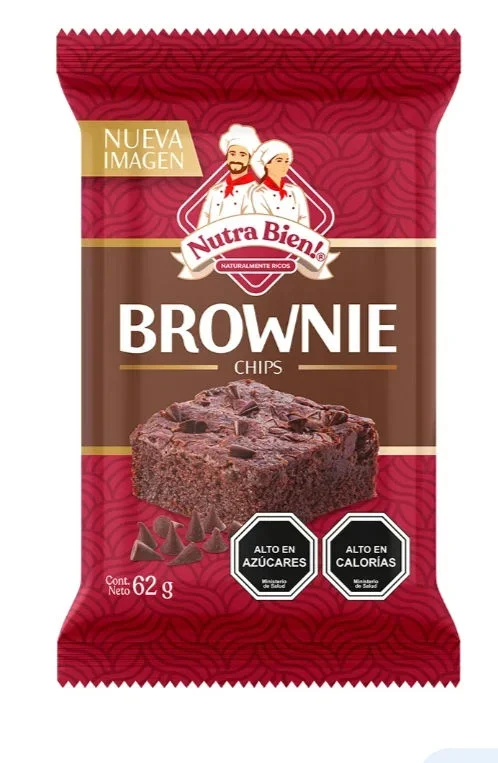 BROWNIE CHIPS 62GR NUTRA BIEN