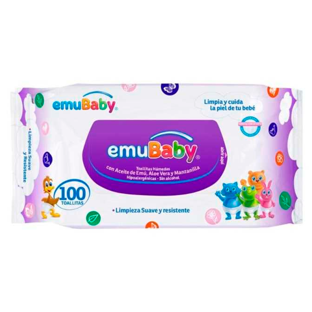 TOALLITAS HÚMEDAS EMUBABY 75 UND