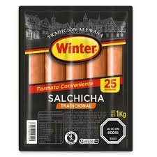 SALCHICHA 1 KILO 25 UNIDADES