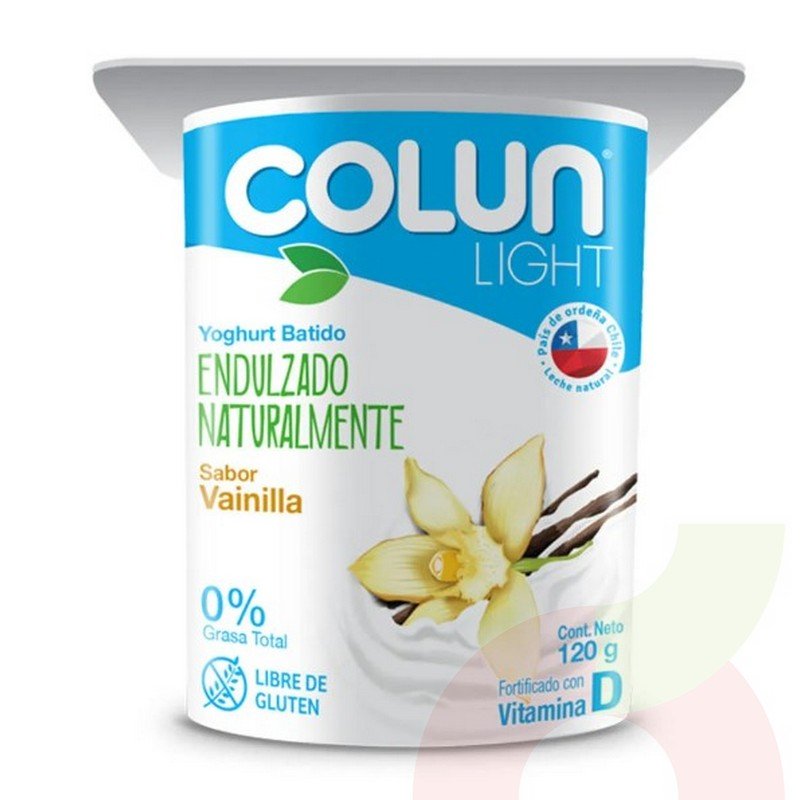 YOGURT COLUN LIGHT SIN LACTOSA VAINILLA 120GR