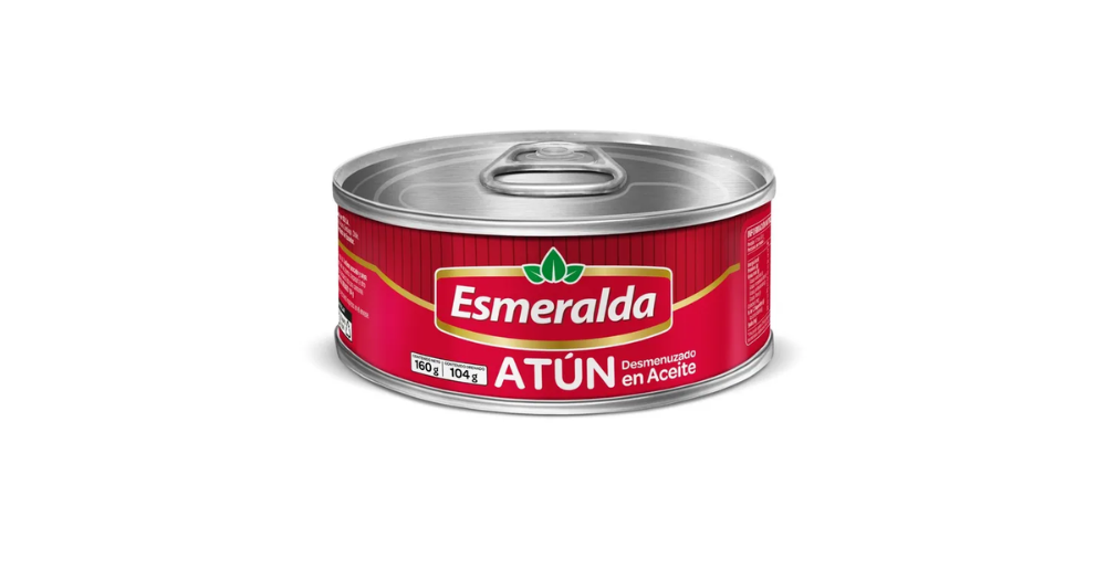 ATÚN DESMENUZADO EN AGUA ESMERALDAS 104G