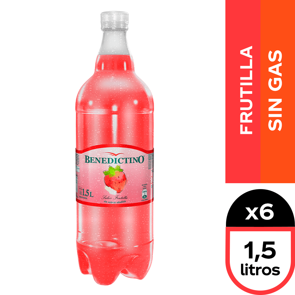 AGUA SABORIZADA BENEDICTINO FRUTOS ROJOS 1.5LT