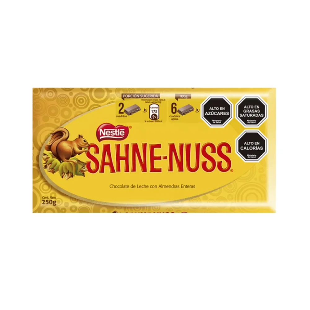 CHOCOLATE SAHNE-NUSS 250GRS