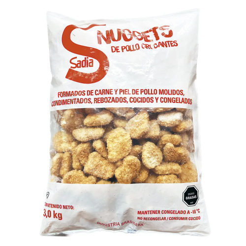 NUGGETS DE POLLO CROCANTE 3KG SADIA