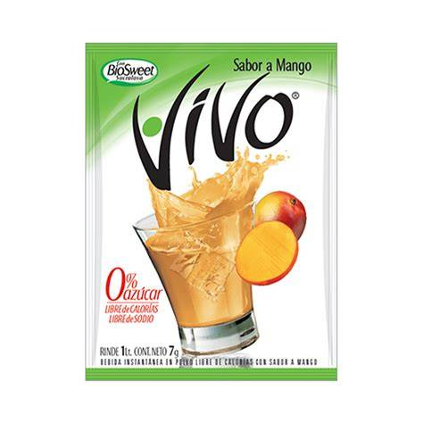 JUGO VIVO SIN AZUCAR EN POLVO MANGO