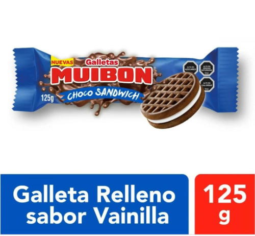 GALLETA MUIBON CHOCO SANDWICH 125GR