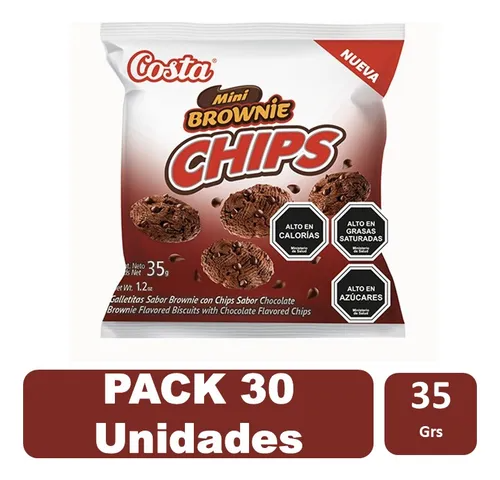 COSTA MINI BROWNIE CHIPS 35 GR