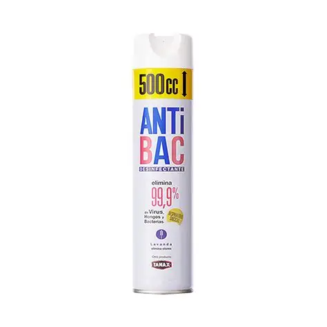DESENFECTANTE EN AEROSOL ANTIBACTERIAL LAVANDA TANAX