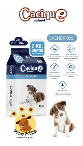 ALIMENTO DE MASCOTAS CACHORRO CACIQUE 17KG
