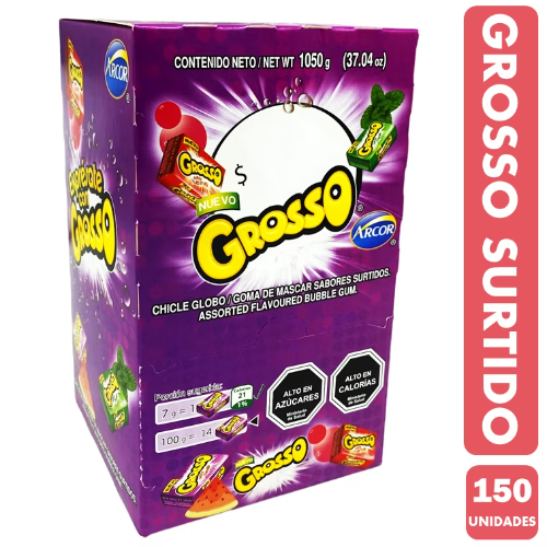 CHICLE GROSSO SURTIDOS