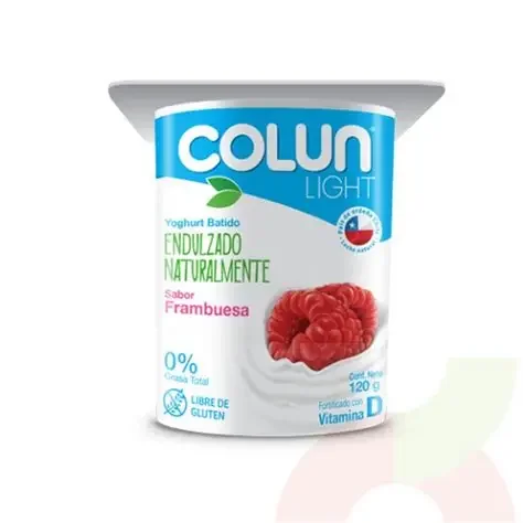 YOGURT COLUN LIGHT SIN LACTOSA FRAMBUESA 120GR
