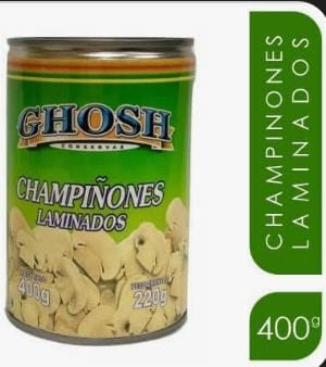 CHAMPIÑONES GHOSH LAMINADOS 4OOGR