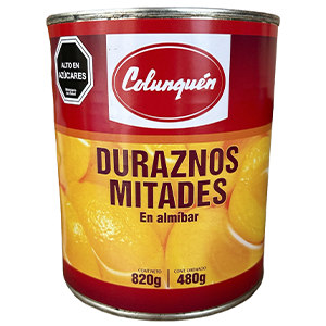 DURAZNO MITADES COLUNQUEN 820Gr