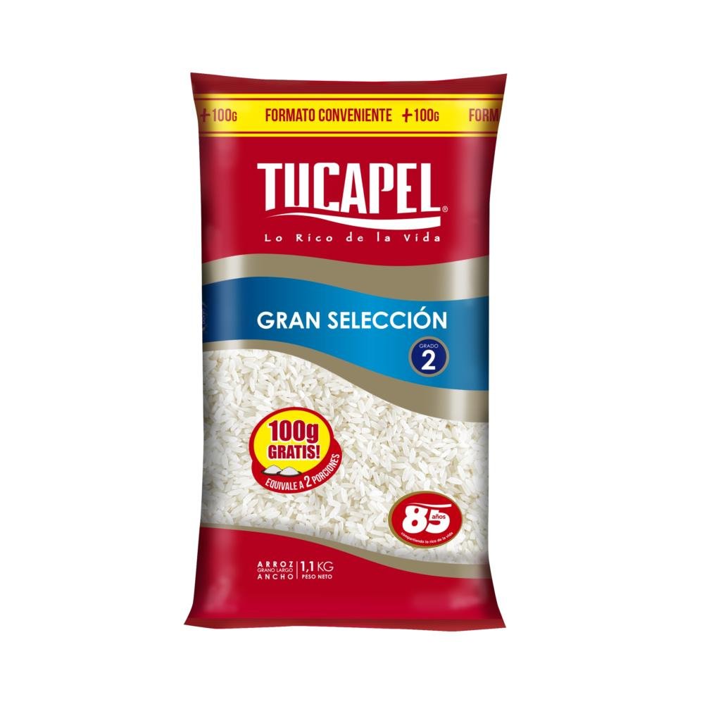 Tucapel Arroz G2 gran selección bolsa 1100 g.