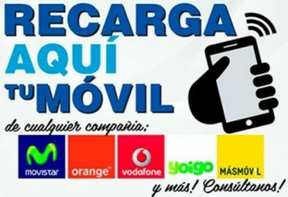 RECARGA DE TODOS TIPOS COMPAÑÍA