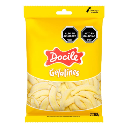 DOCILE GOMITAS PLATANO 80GR