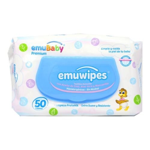 TOALLITAS HÚMEDAS EMUBABY 80 UNIDADES