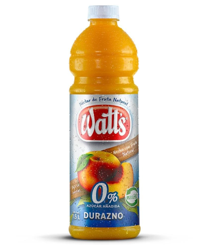 JUGO WATTS DURAZNO 1.5 LT