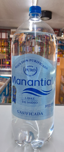 AGUA MANANTIAL S/G 3LTS