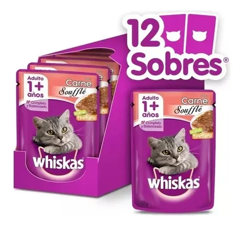 POUCH WHISKAS GATITOS SABOR CARNE 85G