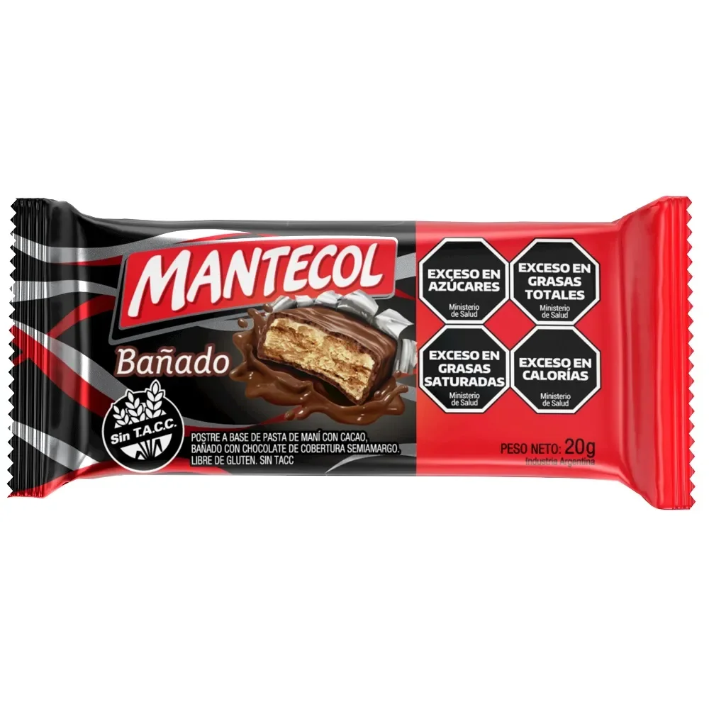 MANTECOL BAÑADO C/CHOCOLATE 20GR