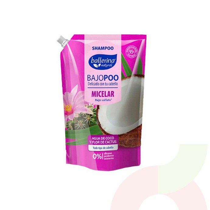 BALLERINA SHAMPOO AGUA DE COCO Y FLOR DE CACTUS 750ML