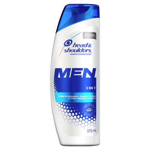 SHAMPOO HEAD & SHOULDER 3 EN 1 MEN 375ML