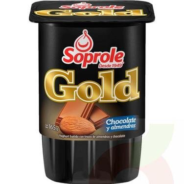 YOGHURT GOLD SOPROLE CHOCOLATE Y ALMENDRAS 165GR
