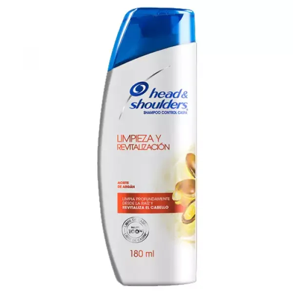 SHAMPOO HEAD & SHOULDERS  LIMPIEZA Y REVITALIZACION 180ML