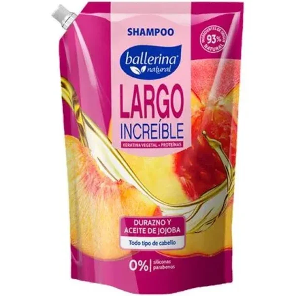 BALLERINA SHAMPOO DURAZNO Y ACEITE DE JOJOBA 750ML