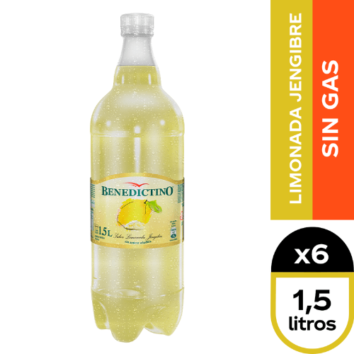AGUA BENEDICTINO 1.5LT LIMONADA GENGIBRE