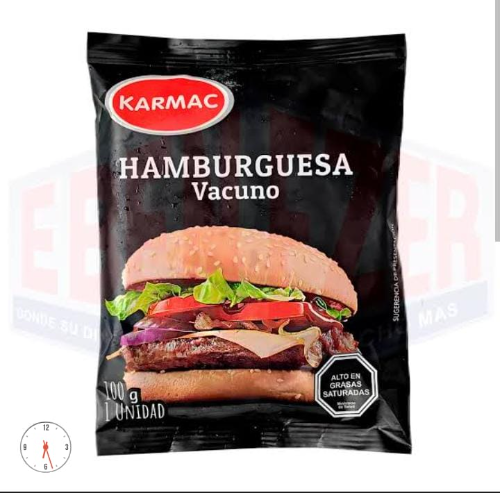 HAMBURGUESA VACUNO KARVAC 100 GR