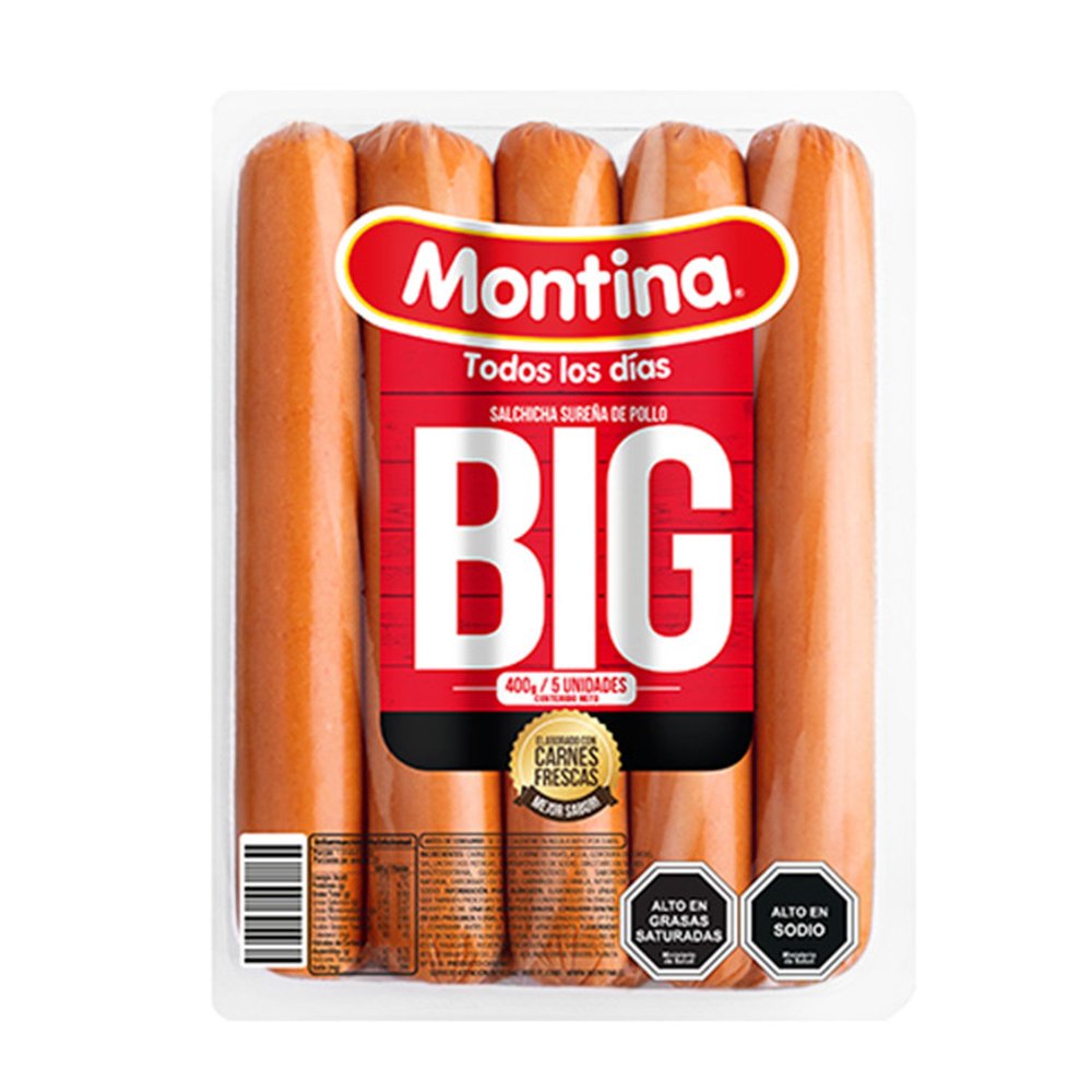 SALCHICHA SURENA DE POLLO MONTINA  800G