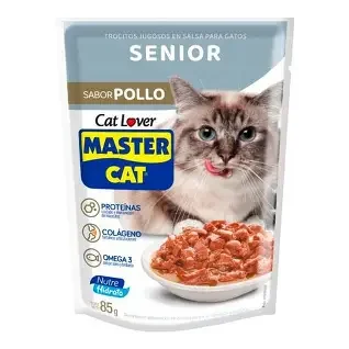 MASTER CAT SACHET SENIOR POLLO 85GR