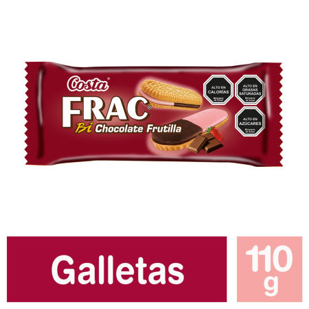 GALLETA FRAC CHOCOLATE FRUTILLA 110GR