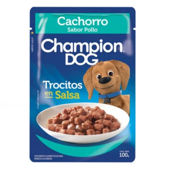 SOBRE CHAMPION DOG CACHORROS 100GR