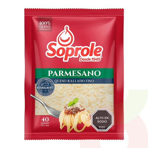 QUESO RALLADO PARMESANO SOPROLE 40GR